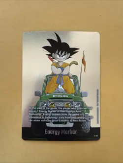 Son Goku E-48 Silver Energy Marker Dragon Ball Manga Booster Card Fusion World - Image 1