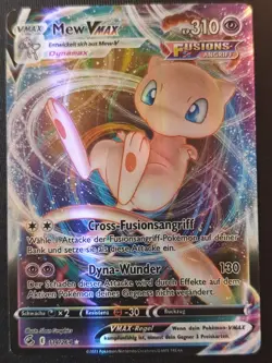 Mew VMAX Pokemon Karte 114/264 Fusionsangriff Full Art Deutsch Near Mint NM Holo - Image 1