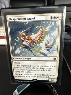Resplendent Angel MTG Magic the Gathering Lost Caverns of Ixalan Borderless - Image 1