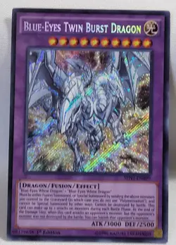 YuGiOh Blue-Eyes Twin Burst Dragon - SHVI-EN099 - Secret Rare - 1st Edition LP - Image 1