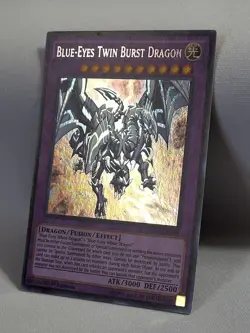 YuGiOh Blue-Eyes Twin Burst Dragon - SHVI-EN099 - Secret Rare - 1st Edition LP - Image 3