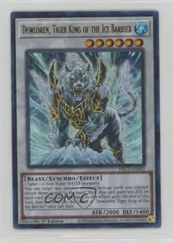 Dewlorn Tiger King of the Ice Barrier 1st Ed. YuGiOh Hidden Arsenal: Chapter 1 - Image 1