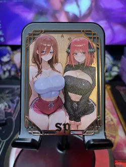 Goddess Story Metal Card Serialized Anime Waifu Quintuplets Nino Miku Random # - Image 1