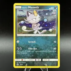 Alolan Meowth - SM43 - Holo Promo Pokemon Card Near Mint - Image 1