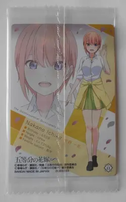 The Quintessential Quintuplets Wafers C11 Nakano Ichika Character Card - Image 2