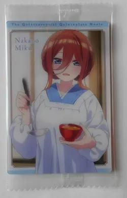 The Quintessential Quintuplets Wafers C13 Nakano Miku Character Card - Image 1