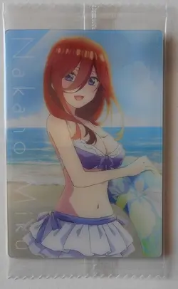 Movie: The Quintessential Quintuplets Wafers 3 C08 Nakano Miku Character Card - Image 1