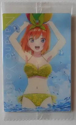 Movie: The Quintessential Quintuplets Wafers 3 C09 Nakano Yotsuba Character Card - Image 1
