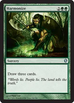 Harmonize - Medium Play MTG Commander 2013 Edition - Image 1