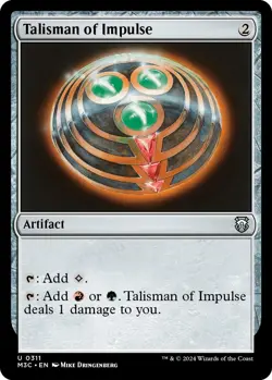 MTG Talisman of Impulse [Modern Horizons 3 Commander] Near Mint Magic - Image 1