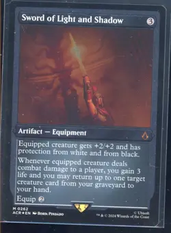 Sword of Light and Shadow Foil Etched - Mythic - Assassin's Creed MTG - Image 1