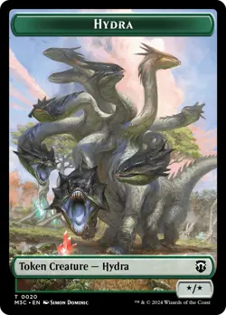 MTG Hydra // Boar Double-Sided Token [Modern Horizons 3 Commander Tokens] Near - Image 1