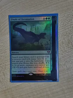 MTG Misprint Fiinale of Devastation NFC Foil Commander Legends - Image 3