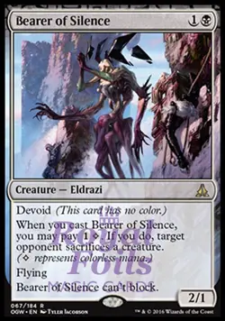 Bearer of Silence 2x FOIL OGW MTG Oath of the Gatewatch Rare MINT black - Image 1