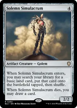 MTG Solemn Simulacrum [Bloomburrow Commander] Near Mint Magic - Image 1