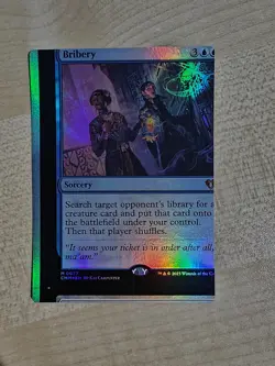 MTG Misprint Bribery NFC Foil Commander Legends - Image 1