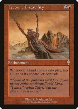 mtg magic Tectonic Instability invasion ENGLISH Instabilite tectonique - Image 1