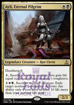 Ayli Eternal Pilgrim 1x FOIL OGW MTG Oath of the Gatewatch Rare NM+ white blk - Image 1