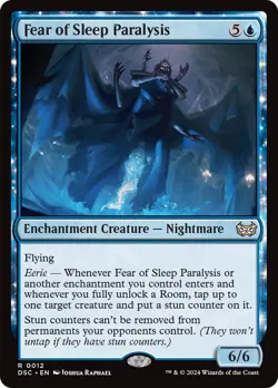 MTG Fear of Sleep Paralysis [Duskmourn: House of Horror Commander] Near Mint M - Image 1