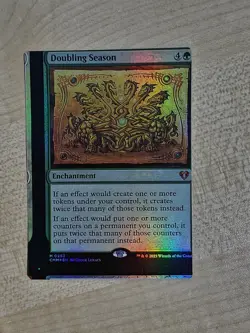MTG Misprint Doubling Season NFC Foil Commander Legends - Image 1