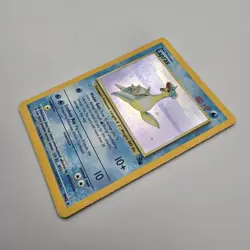 Pokemon TCG Lapras 10/62 Fossil Holo Rare Water WOTC LP - Image 2