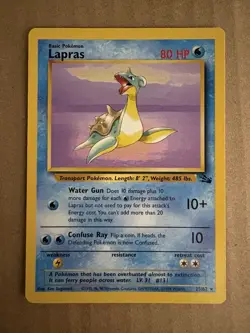 Pokemon - Fossil - Lapras 25/62 - Non-Holo Rare LP - Image 1