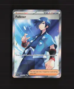 Falkner 251/193 Paldea Evolved Full Art Ultra Rare Holo Pokemon Card NM - Image 1