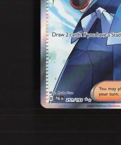 Falkner 251/193 Paldea Evolved Full Art Ultra Rare Holo Pokemon Card NM - Image 5