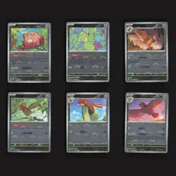 Korean Scarlet & Violet 151 Colorless Poke Ball Holo Set 6 Pokemon Cards Lot - Image 1