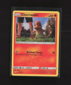 Charmander 4/18 Detective Pikachu Common Holo Pokemon Card - Image 3