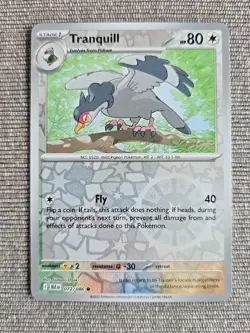 Pokemon TCG - Tranquill - 072/086 - (Energy Reverse Holo) - SV: Black Bolt NM - Image 1