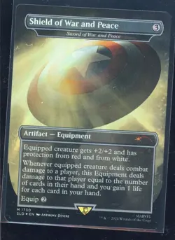 2024 MTG Marvel shield of war and piece FOIL - Image 1