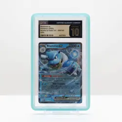 Pokemon Blastoise ex Holo #009/165 Scarlet & Violet 151 2023 - CGC 10 PRISTINE - Image 1
