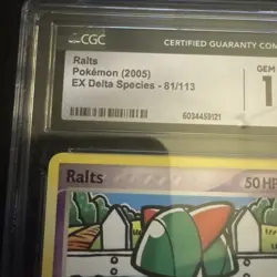 Ralts 81/133 CGC Gem Mint 10 2005 Pokemon EX Delta Species - Image 2