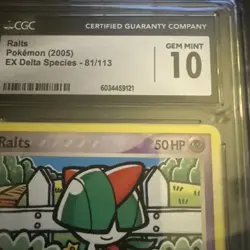 Ralts 81/133 CGC Gem Mint 10 2005 Pokemon EX Delta Species - Image 3