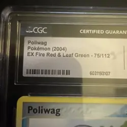 Poliwag 75/112 EX Fire Red & Leaf Green CGC 10 Gem Mint Pokemon - Image 2