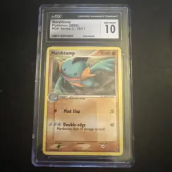 Marshtomp 15/17 Pokemon 2006 POP Series 3 CGC gem Mint 10 - Image 1