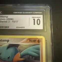 Marshtomp 15/17 Pokemon 2006 POP Series 3 CGC gem Mint 10 - Image 3