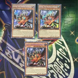Yugioh! Alpha, the Master of Beasts PHRA-EN023 x3 Playset Secret Rare 1st Ed NM - Image 1