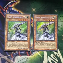 Yugioh! Silent Swordsman LV5 EEN-ENSE4 x2 Secret Rare Limited Edition VLP/NM - Image 1