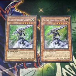 Yugioh! Silent Swordsman LV5 EEN-ENSE4 x2 Secret Rare Limited Edition NM - Image 1
