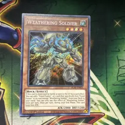 Yugioh! Weathering Soldier BLAR-EN005 Secret Rare 1st Edition NM - Image 1