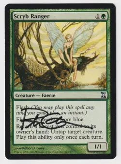 Signed Scryb Ranger Proof HP Time Spiral Artist Rebecca Guay MTG Magic AP Faerie - Image 1