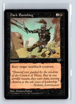 DARK BANISHING - MTG Magic the Gathering Card - Mirage - Common - Image 1