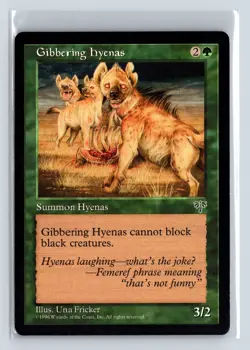 GIBBERING HYENAS - MTG Magic the Gathering Card - Mirage - Common - Image 1