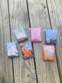 Pokemon Card Sleeves Sealed and Opened Lot - Image 3