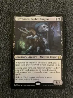 Magic The Gathering MTG - Tinybones, Bauble Burglar Foil - FDN - Image 1
