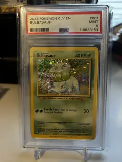 2023 POKEMON CLV-TRADING CARD GAME CLASSIC #001 BULBASAUR PSA 9 - Image 1
