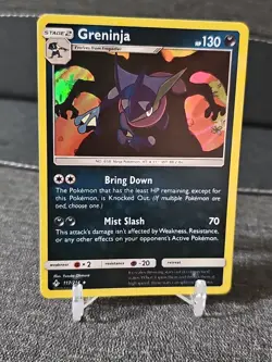Pokemon TCG Greninja 117/214 Unbroken Bonds Set Base Holo Rare Card NM/Mint - Image 1