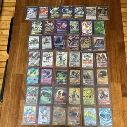 Pokemon 43 Card Bundle - Full Art - Modern/Vintage - Rare Holo - V, Vmax, EX - Image 1
